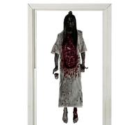 Pegatinas para ventana de Halloween, pegatinas de miedo para ventana de Halloween - Pegatinas de decoración de Halloween de cadáver colgante, pared aterradora, calco