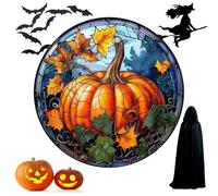 Pegatinas para ventana de Halloween, silueta de, 25 cm, pegatinas de, decoraciones estáticas reutilizables | Estado de ánimo festivo con ideas de decoración rápidas para ventanas,