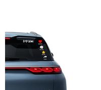 Pegatinas para ventanas de coche | Extraíbles, resistentes a la decoloración, pegatinas para cristales de corazones para hombres, mujeres, camiones, autocaravanas, SUV, cuadernos