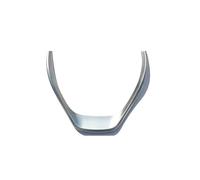Pegatinas para Volante For BMW, for Serie 3 F30 F31 F34 2013-2018, molduras Adhesivas de Marco embellecedoras de Cubierta de Volante de Coche Interior Estilo Fibra de Carbono ABS (Size : Silver)