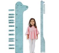 Pegatinas Pared Decorativas | Vinilo Adhesivo Medidor Niños Pared Dinosaurio | Efecto Papel Pintado | TRESXICS (Azul)