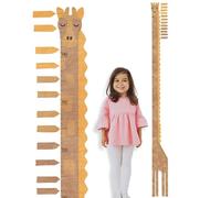 Pegatinas Pared Decorativas | Vinilo Adhesivo Medidor Niños Pared Jirafa | Efecto Papel Pintado | TRESXICS (Marrón)