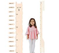 Pegatinas Pared Decorativas | Vinilo Adhesivo Medidor Niños Pared Llama | Efecto Papel Pintado | TRESXICS (Blanco)