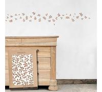 Pegatinas Pared Decorativas | Vinilo Adhesivo Pared Hojas Acuarela | Efecto Papel Pintado | Detalle Decorativo | 40 piezas | TRESXICS (Marrón)