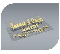 Pegatinas Personalizadas con Nombre y Fecha, Etiquetas Adhesivas para Invitacion Boda, Bautizo, Compromiso, Comunion, Cumpleaños, Fiesta, Vintage, Sellos (Modelo 9)