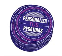 Pegatinas Personalizadas Redondas en Vinilo UV - Etiquetas Adhesivas Resistentes al Agua y al Sol - Ideal para Logo de Empresa, Packaging, Regalos, Cumpleaños, Boda, Bautizo y Comunion (15cm ø)