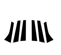 Pegatinas Poste Pilar Marco Ventana Puerta Coche B C Cubierta Columna para para Mondeo MK4 2008 2009 2010 2011-2013(Negro Brillante)