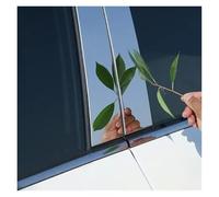 Pegatinas Poste Pilar Marco Ventana Puerta Coche B C Cubierta Columna para para Mondeo MK4 2008 2009 2010 2011-2013(Plata)