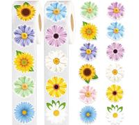 Pegatinas Primavera,1000pcs Pegatinas FloralesPegatinas de Flores para Niños,Florales y Plantas StickersAutoadhesivas,Pegatinas de Flores de Colores para DIY Álbumes de Recortes,Scrapbooking,Agenda