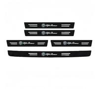 Pegatinas Protective de Umbral de Puerta de Coche para Alfa Romeo 159 2005-2011, Protectores de Umbral de Puerta de Coche de Fibra de Carbono Decoración para Estribos de Coche,5pcs-Red