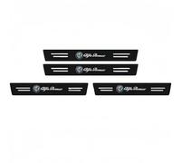 Pegatinas Protective de Umbral de Puerta de Coche para Alfa Romeo 166 2003-2007, Protectores de Umbral de Puerta de Coche de Fibra de Carbono Decoración para Estribos de Coche,5pcs-White