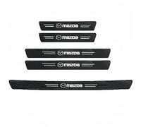 Pegatinas Protective de Umbral de Puerta de Coche para Mazda 3 2014-2018, Protectores de Umbral de Puerta de Coche de Fibra de Carbono Decoración para Estribos de Coche,5pcs