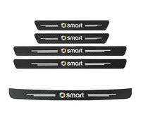 Pegatinas Protective de Umbral de Puerta de Coche para Smart Crossblade 2001-2006, Protectores de Umbral de Puerta de Coche de Fibra de Carbono Decoración para Estribos de Coche,5pcs