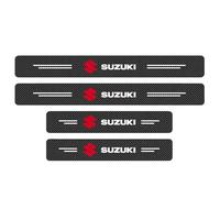 Pegatinas Protective de Umbral de Puerta de Coche para Suzuki Wagon R+ 2000-2010, Protectores de Umbral de Puerta de Coche de Fibra de Carbono Decoración para Estribos de Coche,4pcs