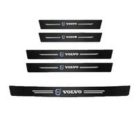 Pegatinas Protective de Umbral de Puerta de Coche para Volvo XC90 2020-2025, Protectores de Umbral de Puerta de Coche de Fibra de Carbono Decoración para Estribos de Coche,5pcs