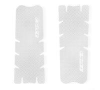 Pegatinas protectoras para brazos de manivela de bicicleta, 2 unidades, películas anticolisión para mayor durabilidad (pegatinas de manivela - transparente)