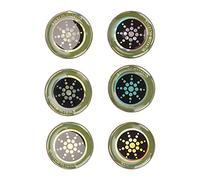Pegatinas Protectoras para Teléfonos Móviles, Pegatinas de Protección contra Radiación EMF, Adhesivo Mineral que Absorbe Ondas Electromagnéticas para Ordenadores (Plata)