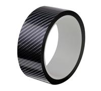 Pegatinas protectoras umbral puerta Pegatinas para coche con diseño de fibra carbono en color negro brillante resistentes al agua 3D/6D, para parachoques puerta(6D Carbon Black,3cmx150cm)