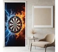 Pegatinas Puerta 3D Tablero de Dardos Pegatinas para Puertas de Deportes Extremos Vinilo Decorativo Pegatina Pared Mural para Puerta Autoadhesivas Papel Pintado Puerta 100x200 cm f-738