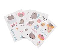 Pegatinas Pusheen impermeables y reutilizables. Paquete de pegatinas: 16 stickers, optimas pegatinas para móvil, ordenador, tablet, etiqueta para botellas