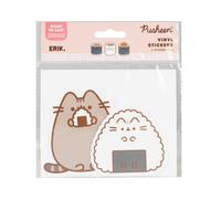 Pegatinas Pusheen Sushi Impermeables - 2 Stickers vinilo: Decoración kawaii para móvil, maletas, portátil, tablet, etiqueta para botellas… MODELO 3/6
