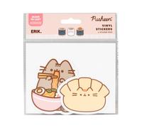Pegatinas Pusheen Sushi Impermeables - 2 Stickers vinilo: Decoración kawaii para móvil, maletas, portátil, tablet, etiqueta para botellas… MODELO 6/6