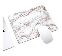 Pegatinas Real Cuadrado, mármol, Redondo, de Goma, Lavable, para computadora portátil, para Oficina, Base Antideslizante, ratón con Almohadilla de, Alfombrillas para Alfombrilla (E, One Size)