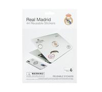 Pegatinas Real Madrid impermeables y reutilizables : Paquete de pegatinas: 44 stickers fútbol, Optimas pegatinas para móvil, ordenador, maleta, tablet, etiqueta para botellas… │ Producto Oficial