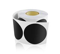 Pegatinas redondas, 50 mm, color negro, con código de color, vinilo para el suelo, impermeable, extraíble, rollo de 500