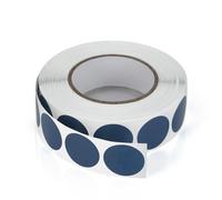 Pegatinas redondas de 19 mm, color azul, rollo de pequeños puntos adhesivos, codificación de colores, pegatinas de círculos, resistentes a la intemperie, 1000 unidades