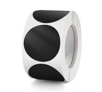 Pegatinas Redondas Negro 38mm Etiquetas Autoadhesivas De Codificación Por Colores Rollo De Pequeños Puntos De Marcado Pegatinas Redondas 500 Unidades