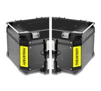 Pegatinas reflectantes compatibles con Givi Monokey Trekker Outback baúl de aluminio Top Case 42 58 ltr Motorrad (Negro-Azul)