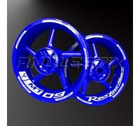 Pegatinas reflectantes de vinilo para borde de llantas de motocicleta, pegatinas Kit para Yamaha MT09 MT-09, tiras llantas de motocicleta completas para 2 ruedas llantas de 17 pulgadas (blanco