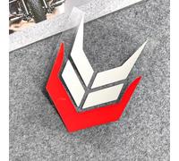Pegatinas reflectantes diseñadas para uso frontal de motocicleta, scooter, parabrisas para reforzar señales visuales y apoyar la respuesta rápida del conductor (C plateado + rojo)
