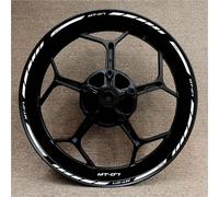 Pegatinas Reflectantes Llantas Motocicleta para Yamaha para MT07 Pegatinas Buje Rueda Modificado Calcomanías de protección(Style 2)