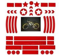 Pegatinas Reflectantes para Bicicleta - Kit Adhesivo de Seguridad Anticolisión para Cochecito y Casco