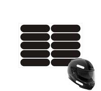 Pegatinas reflectantes para casco | Cinta De Seguridad De 10 Partes,Calcomanías reflectantes acrílicas,Adecuado para, Noche, Bomberos, Camión, Motor, Matrícula, Coche y Bicicleta