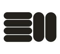 Pegatinas Reflectantes para Cascos de Moto, Kit Retro para Patinetes, Bicicletas, Scooters - 6 Piezas