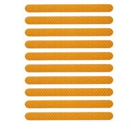 Pegatinas reflectantes para espejo retrovisor de coche y cuerpo con material PET y fuerte adherencia para mayor visibilidad (amarillo)