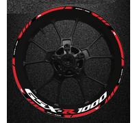 Pegatinas Reflectantes para Llanta De Motocicleta, Juego Calcomanías Rueda, Modificación para Suzuki Gsxr1000 Gsxr-1000 Adhesivo Cubo Rueda(Color16)