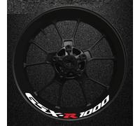 Pegatinas Reflectantes para Llanta De Motocicleta, Juego Calcomanías Rueda, Modificación para Suzuki Gsxr1000 Gsxr-1000 Adhesivo Cubo Rueda(Color24)