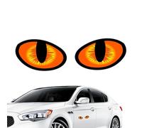 Pegatinas reflectantes para los ojos del coche - Pegatina de cautividad de conducción nocturna 3D para la evaluación | Pegatinas divertidas para coches con elegante construcción resistente para