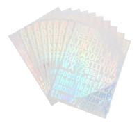 Pegatinas Reflectantes para Números de Buzón, 10 Hojas Autoadhesivas
