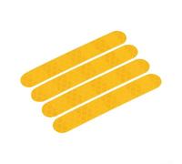 Pegatinas reflectantes para patinete eléctrico Ninebot Max 4 piezas, material impermeable, accesorio de seguridad para jinetes nocturnos (amarillo)
