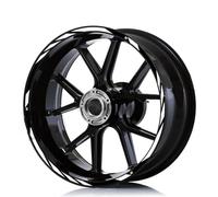 Pegatinas Reflectantes para Rueda De Motocicleta, Borde Reflectante Rayas, para Diavel para Monster V4, 748, 797, 795, 696, 1100(Color 2)