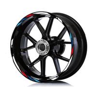 Pegatinas Reflectantes para Rueda Motocicleta Borde Reflectante A Rayas para Diavel para Monster V4, 821, 1199, 1098, 959(Color 2)