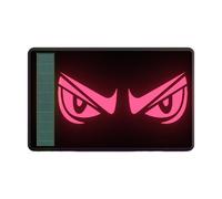 Pegatinas reflectantes, pegatina de advertencia de expresiones faciales aterradoras alimentadas por energía solar | Pegatinas decorativas de seguridad impermeables - para motocicleta, bicicleta