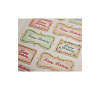 Pegatinas - REGALO GLOBAL - Feliz Cumpleaños - Multicolor - 1,8 cm - Mixto