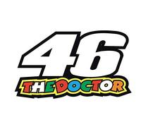 Pegatinas retro reflectantes para casco 46 The Doctor