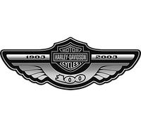 Pegatinas retro reflectantes para casco de motocicleta Harley Davidson centenario